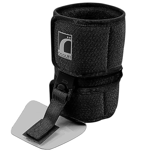Ossur Foot-Up Drop Foot Brace | Ankle-Foot Orthosis (AFO) for Drop Foot Support | Lightweight, Adjustable Wrap for All-Day Comfort | Breathable Material for All Day Walking | (Black, Large)